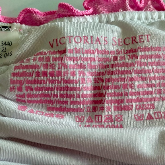 NWOT Victoria Pink Ruffled Bikini - Picture 6 of 11